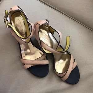 Classic Coach Wedge Shoes